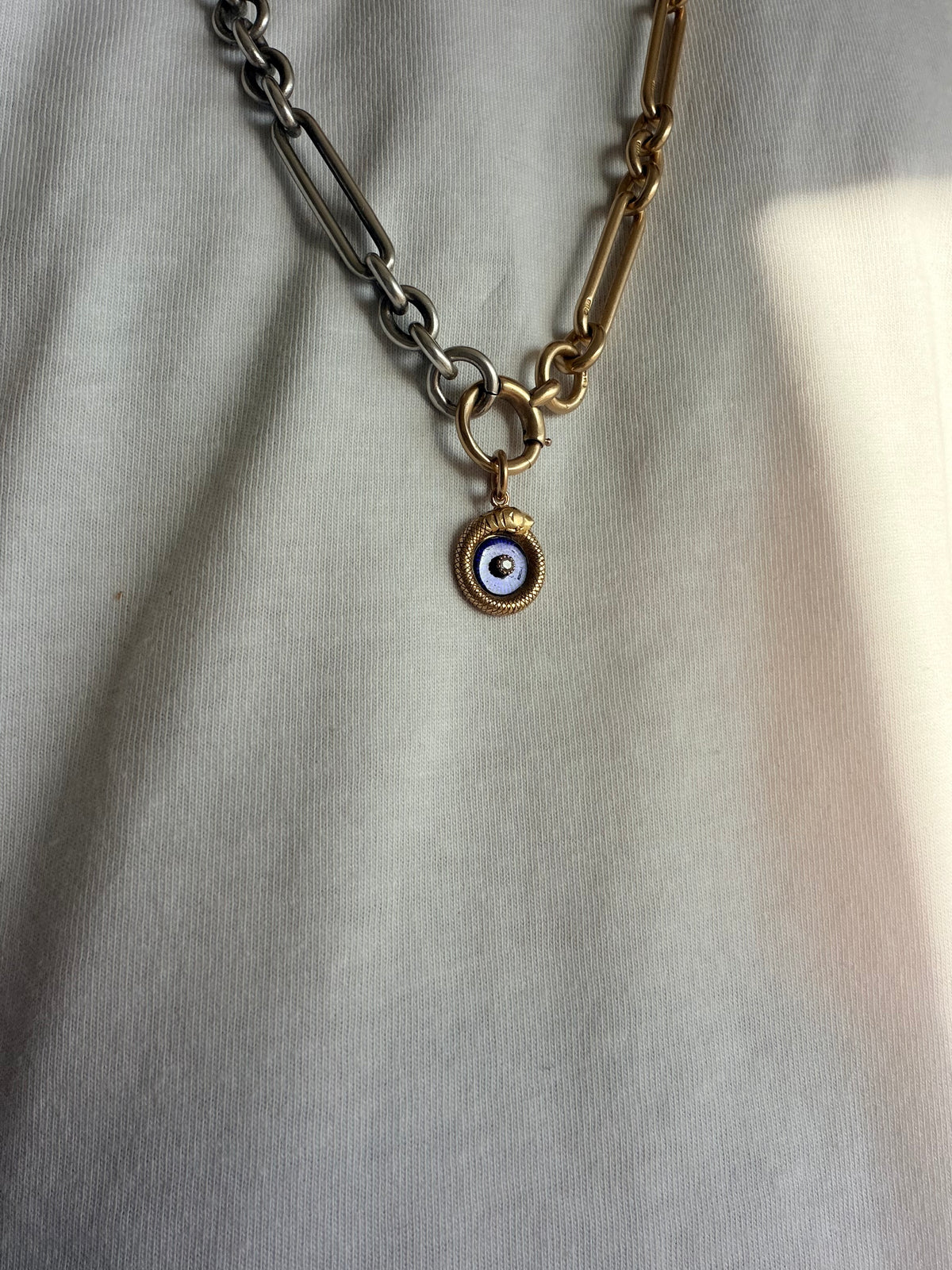18ct ouroboros pendants