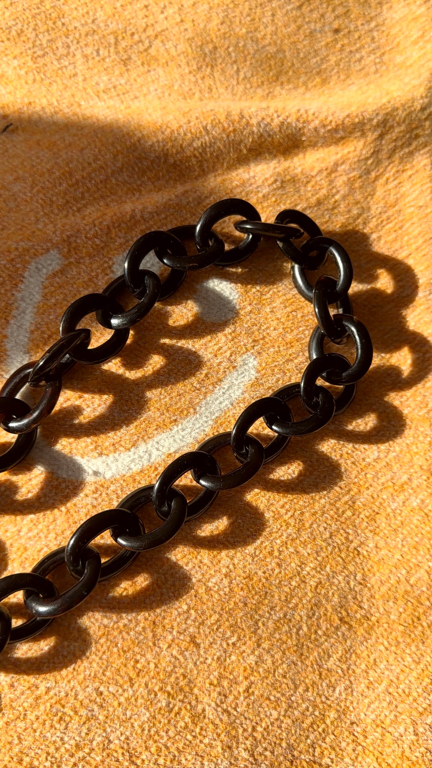 Tortoise shell Cable link and heart