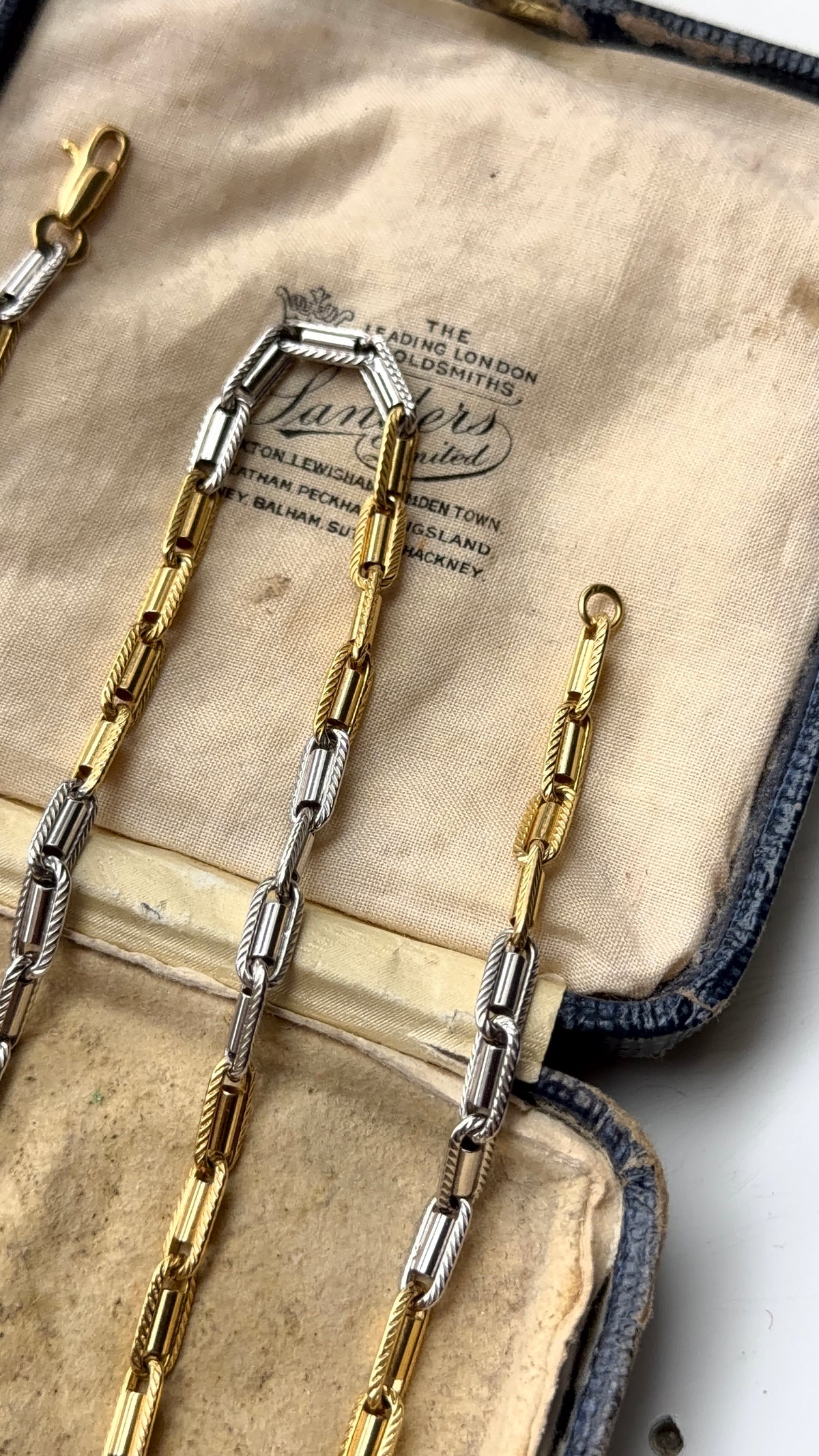 18ct two tone chain