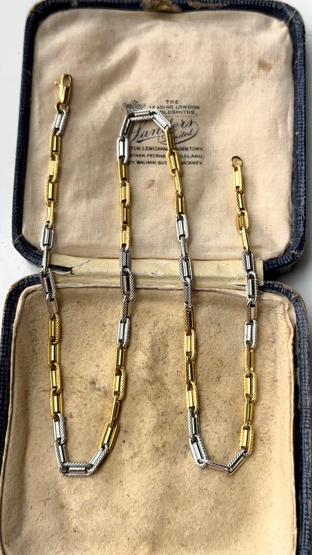 18ct two tone chain