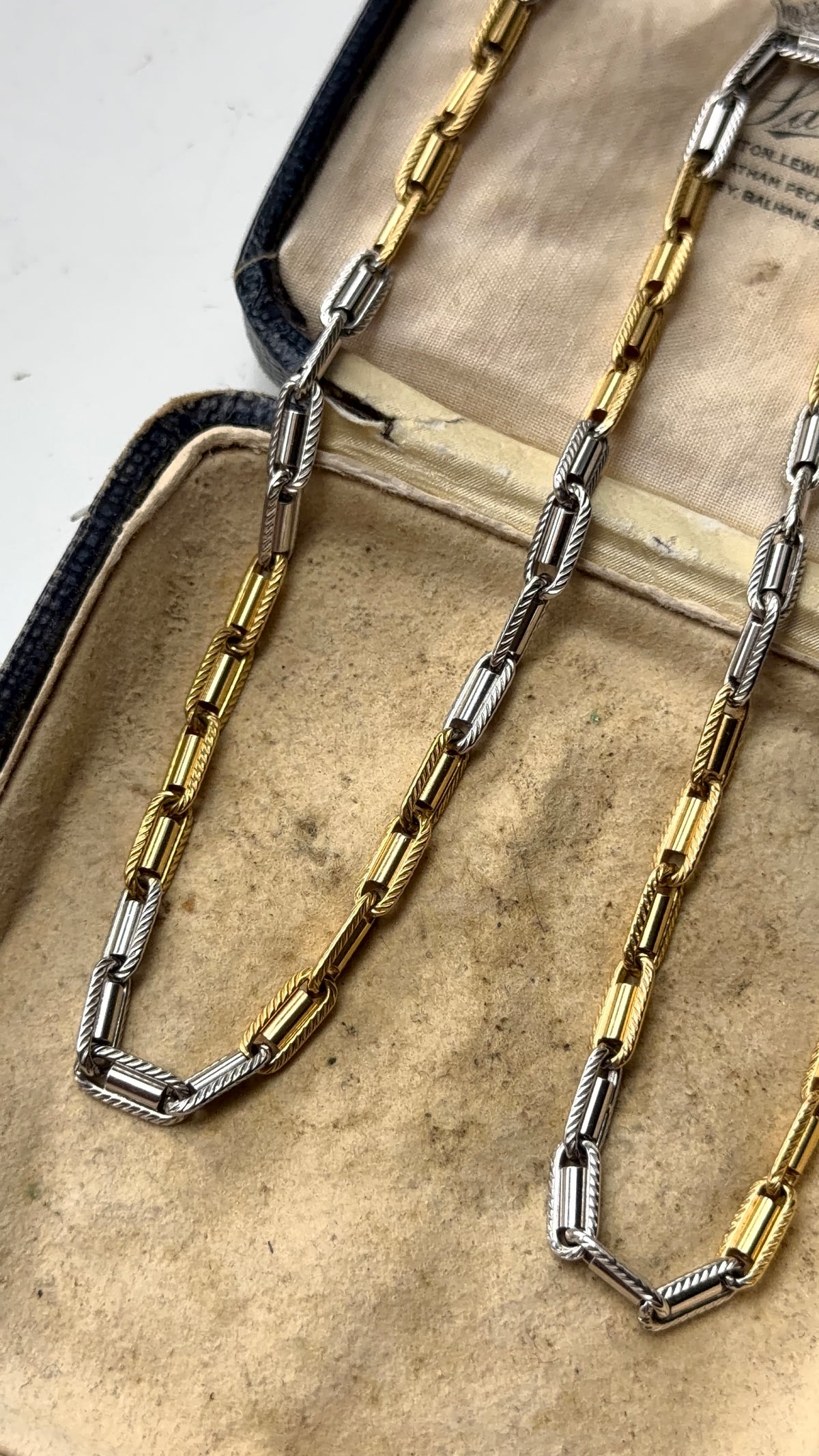 18ct two tone chain