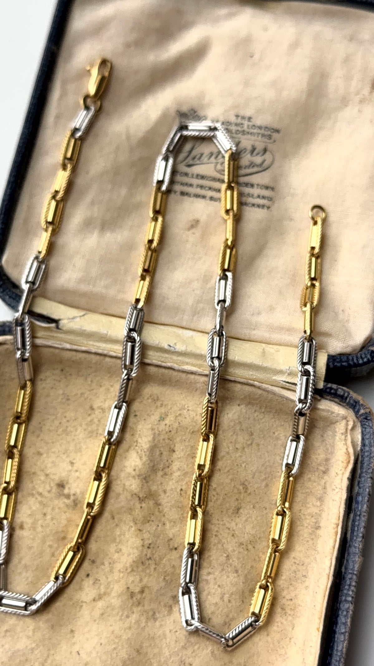 18ct two tone chain