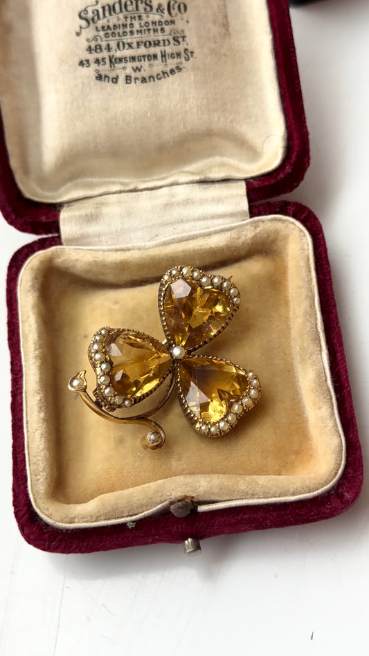 Citrine shamrock