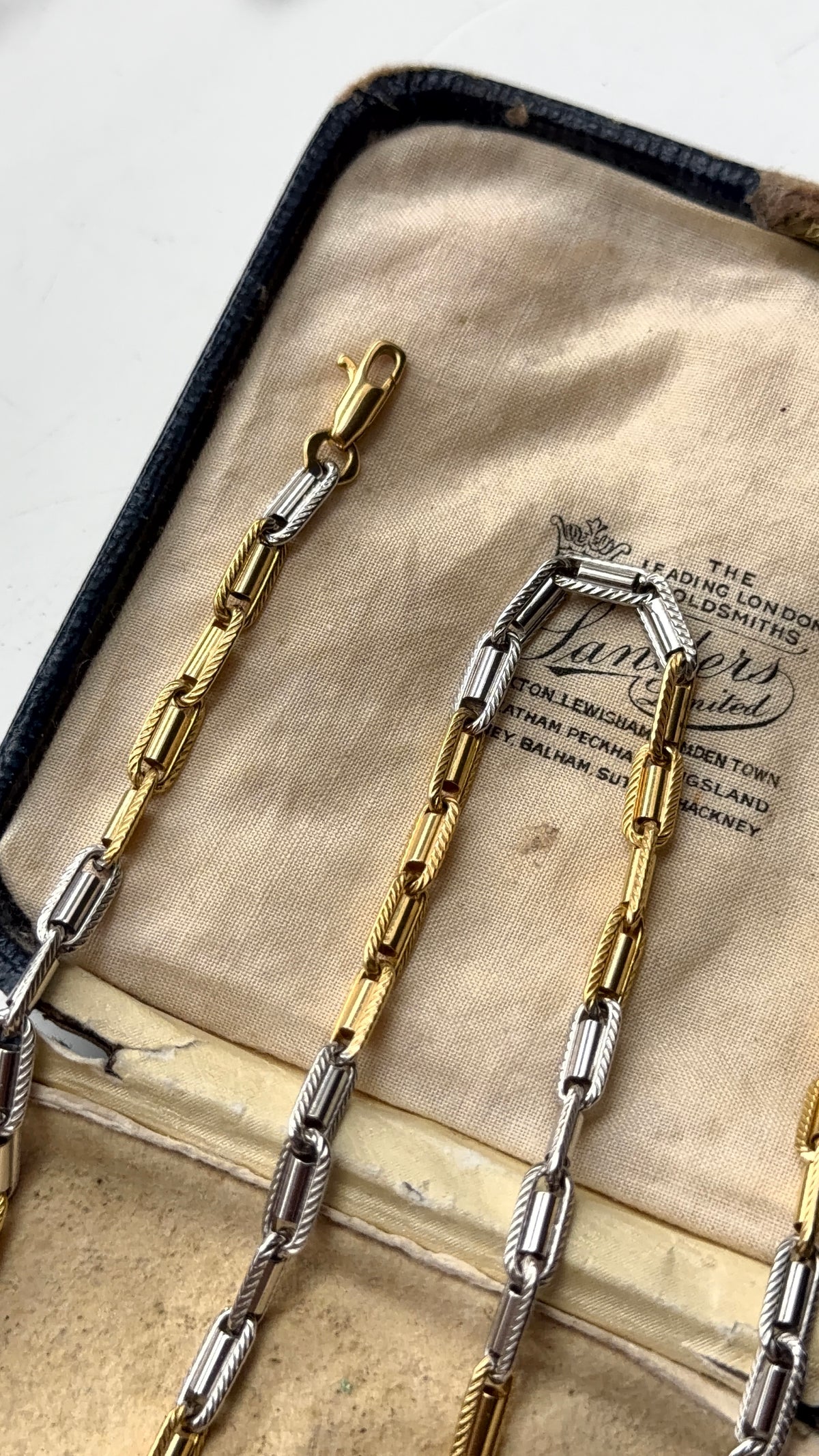 18ct two tone chain