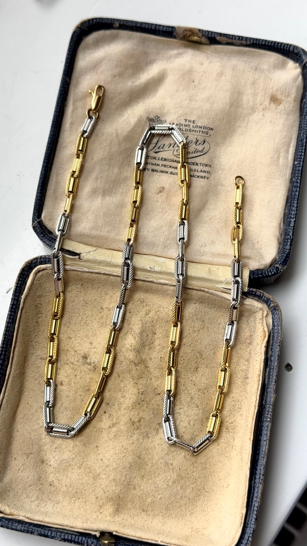 18ct two tone chain