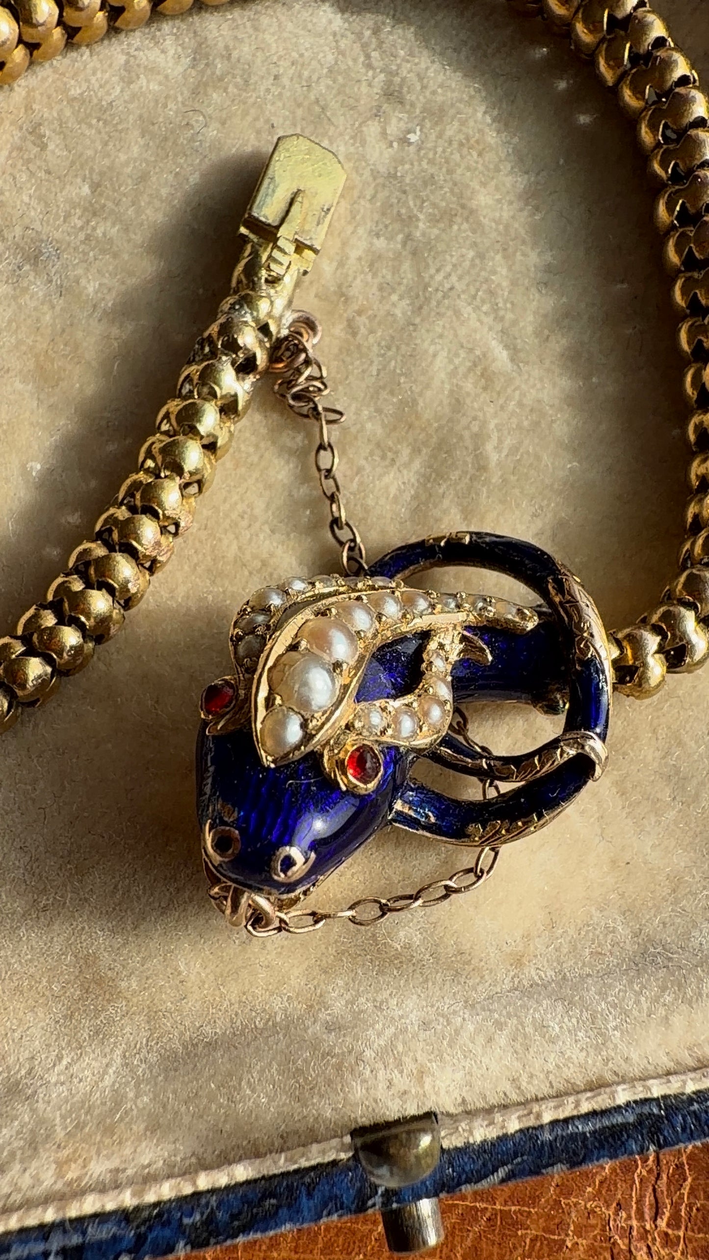 Antique high carat snake bracelet