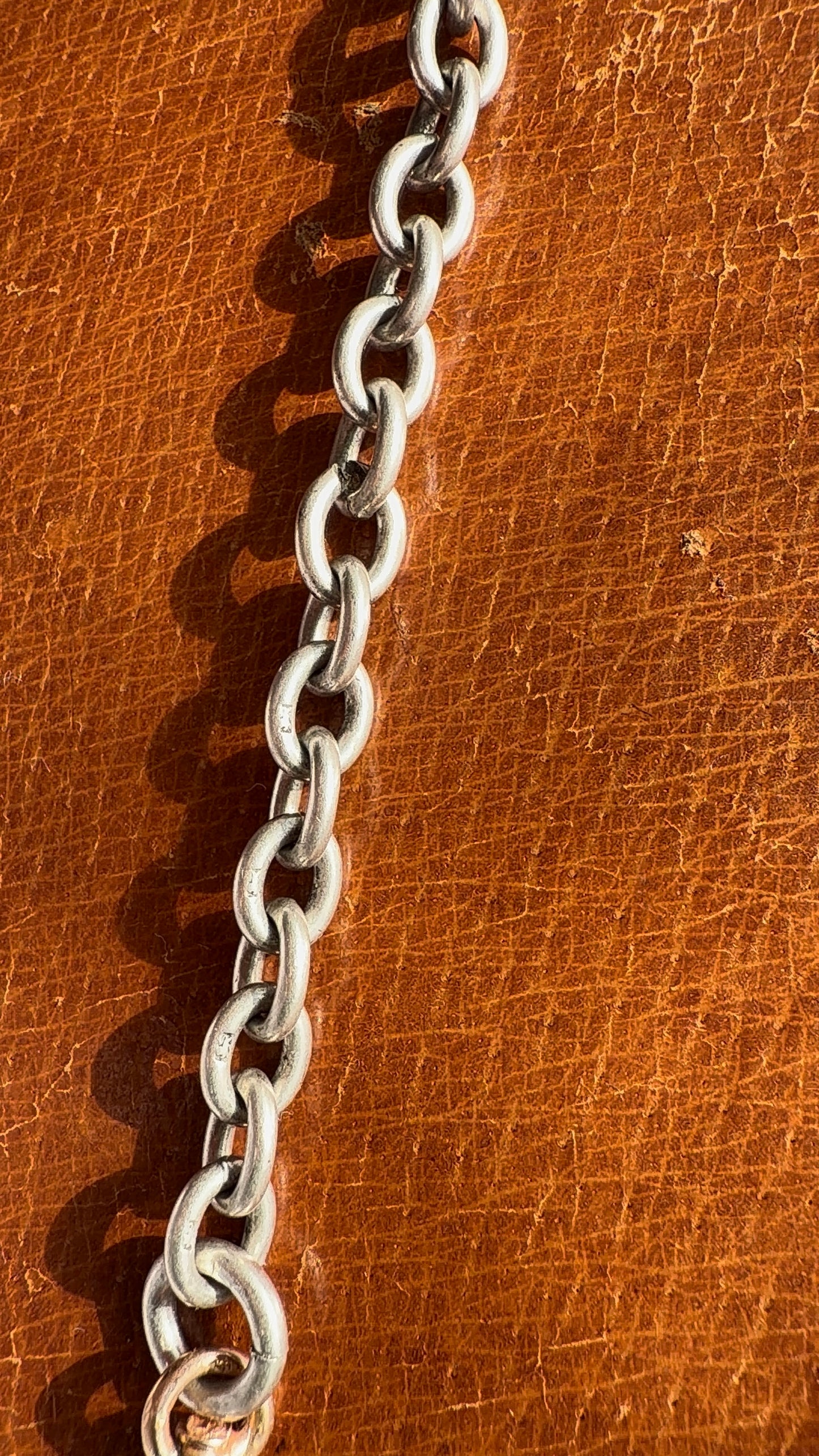 18ct and silver cable link extender
