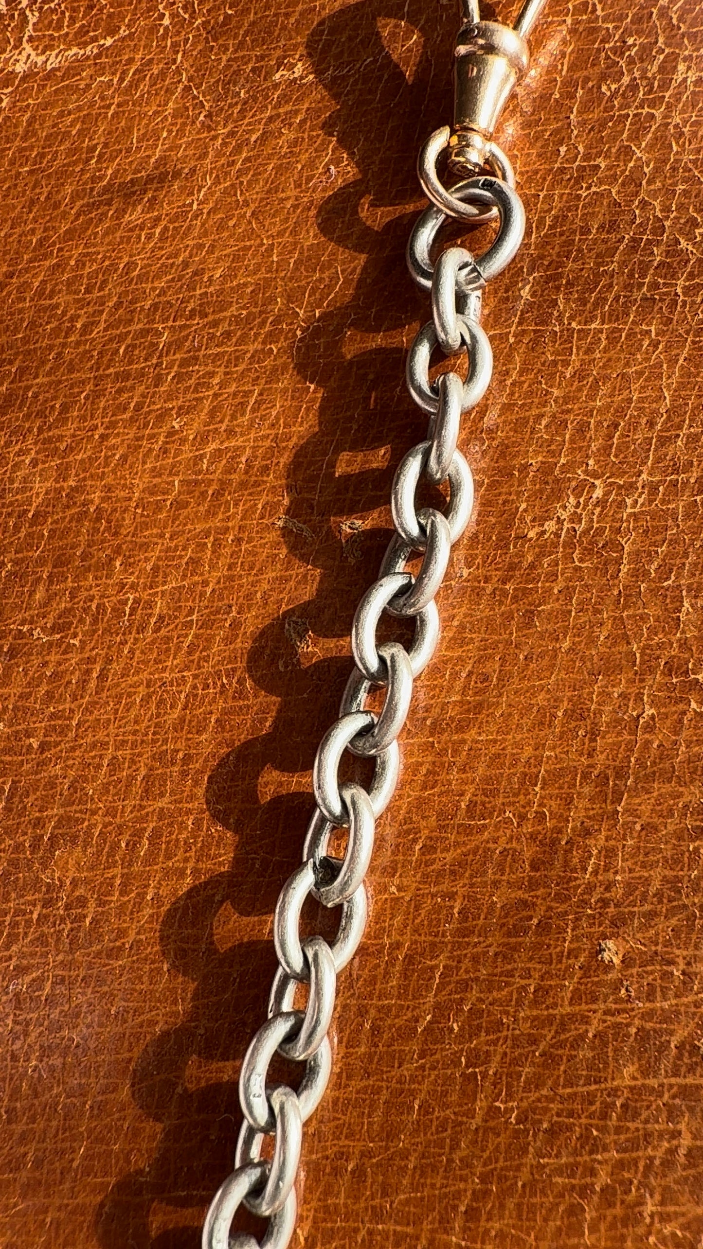 18ct and silver cable link extender