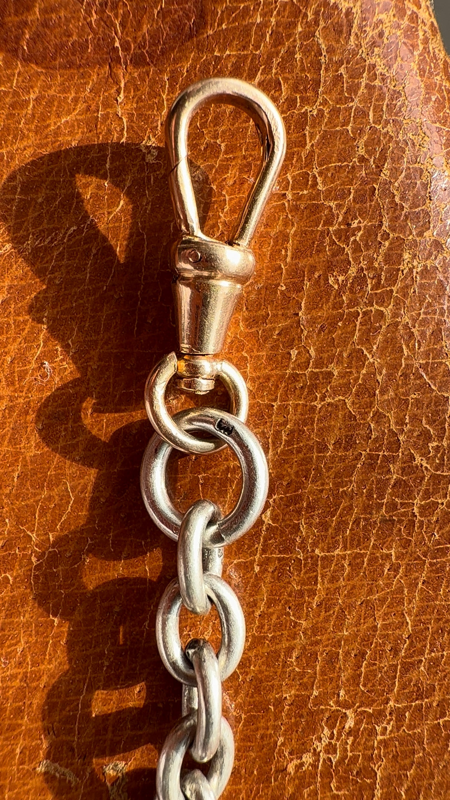 18ct and silver cable link extender