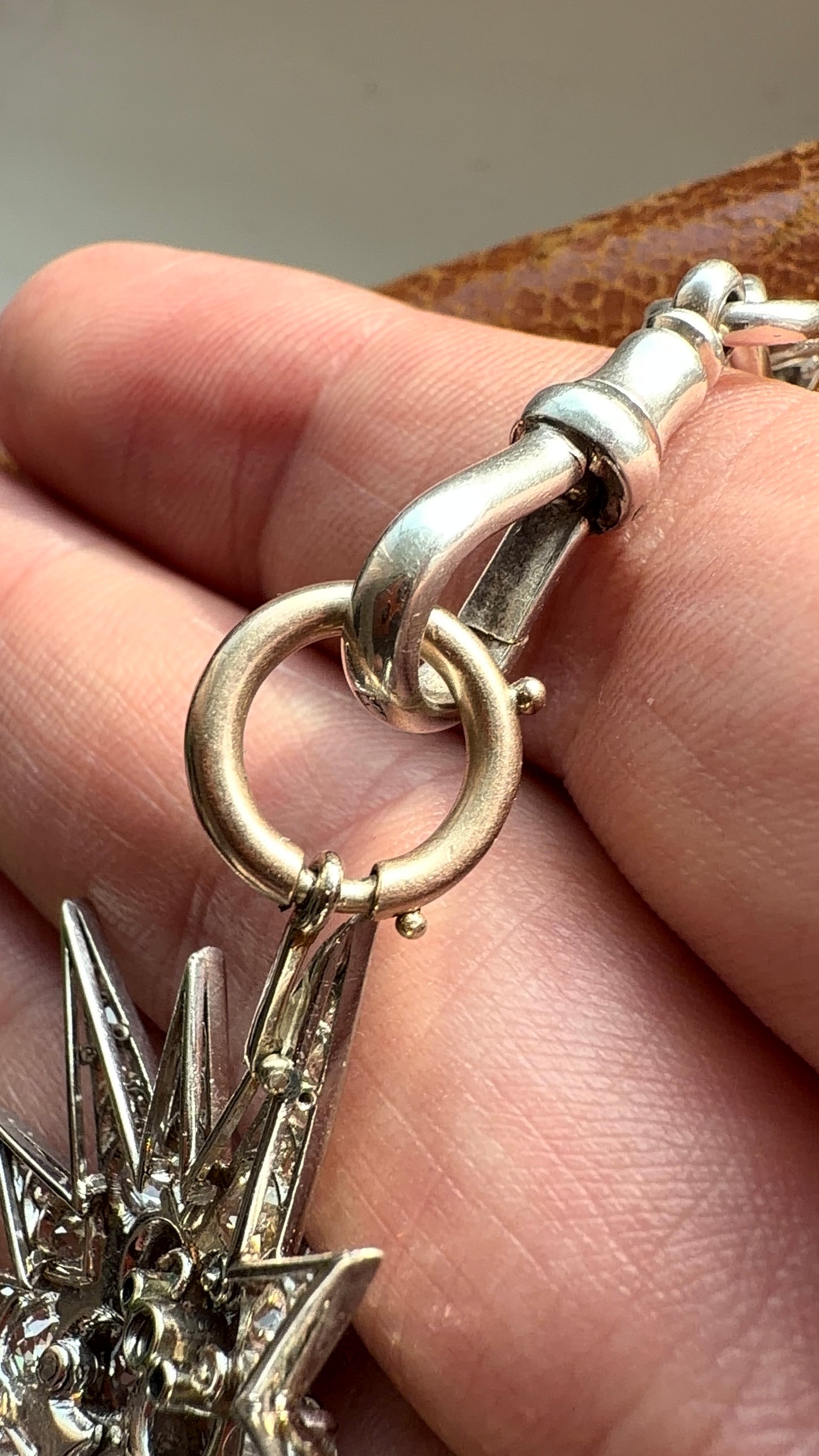 Platinum old cut diamond star